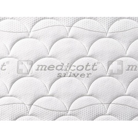 195x85x22 cm MEDICOTT SILVER - poťah na matrac - Výpredaj