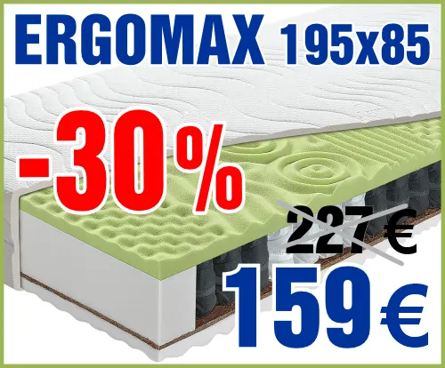 Ergomax 195x85 cm - Výpredaj